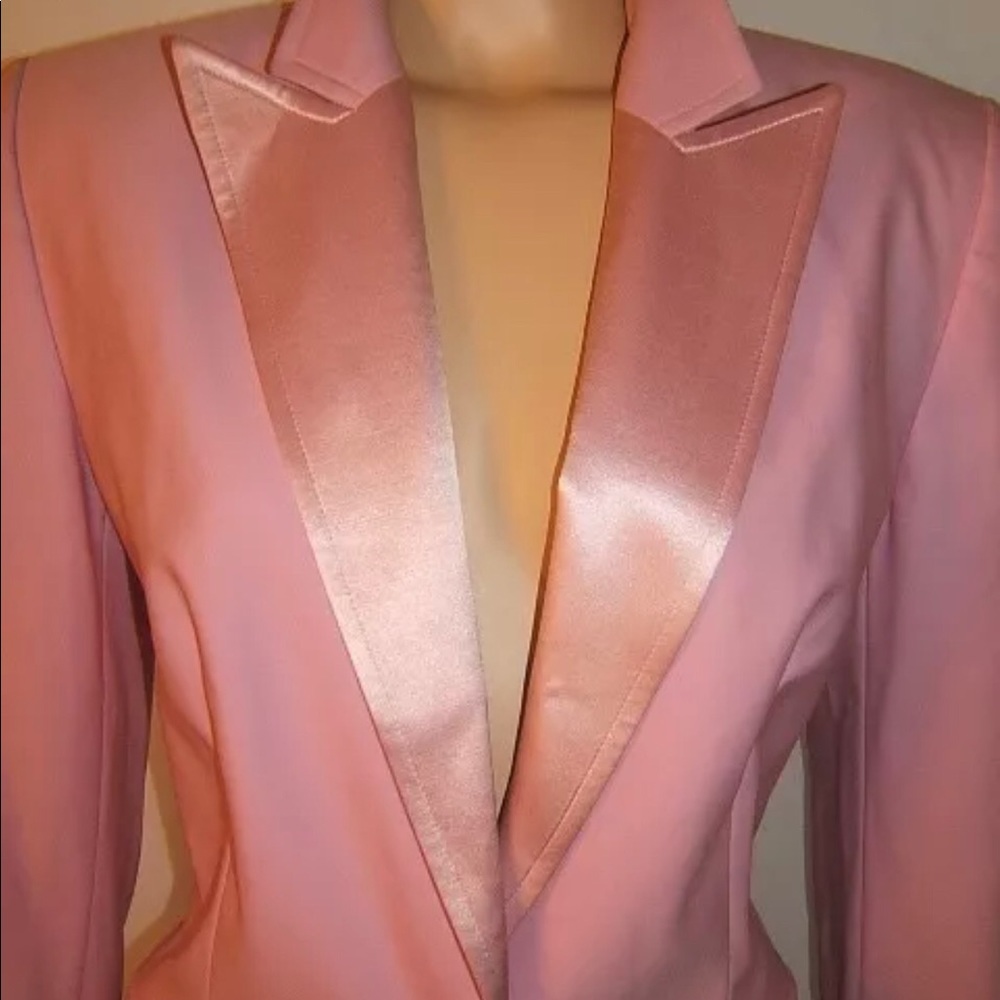 ESCADA Women 38/6/M TUXIDO SILK WOOL 2 Front Buttons Blazer/Skt Suit. Stunning!! - Picture 3 of 13